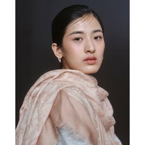 [헤지스]HISC5F365I2_여성 Toile de Jouy 베이지 울 롱 스카프