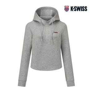 [케이스위스] (KS7_1KSHDFU501_MG_) 여성 실키 테크 슬림 후디 1KSHDFU501_MG