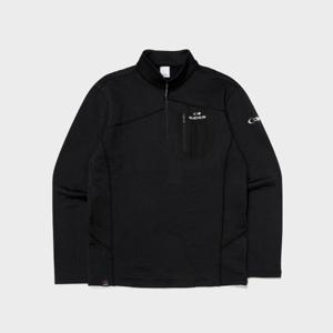 아이더긴팔티 JQS DMU24231Z1 HERITAGE (헤리티지) 남성 그리드 긴팔 짚업 티셔츠 (Black)