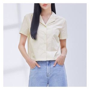 [미쏘]테일러드 넥 크롭 셔츠 (MIWYAC720A-T)