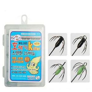호래기킬러 2단바늘 낚시바늘 오징어 쭈꾸미 선상 갑오징어 바다낚시