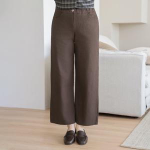 엄마옷 마담4060 그리드와이드팬츠 데일리 여성바지 -ZPN2510036-