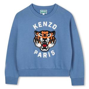 [겐조키즈][CORE PROGRAM] 블루 럭키 타이거 자수 스웨트셔츠 Z256AGWT11