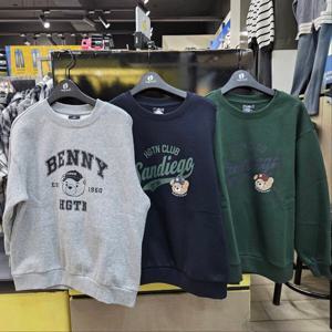 [행텐주니어]행텐틴즈 베어 그래픽 기모 맨투맨 (14540-031-804-