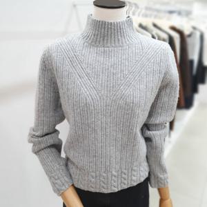 [잇미샤]울 블랜드 하이넥리브 풀오버 ITOCKPO970