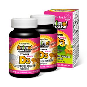 애니멀퍼레이드 슈퍼 D3 2병 세트 (60정 x 2)