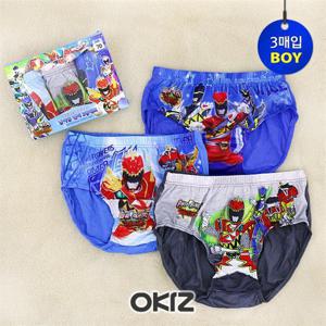 파워레인저 다이노포스 팬티세트 [3매입 카니발]  [I0817]