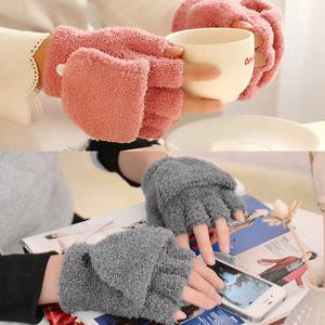 인조양털 방한 눈꽃니트 겨울장갑 벙어리장갑 워머