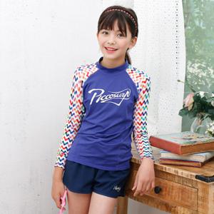[K0652] 피코서프 래쉬가드 [크레용-J1138] 아동수영복상의