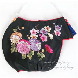 [한설한복]528.M원색에 잘 어울리는 국화 점정 조바위