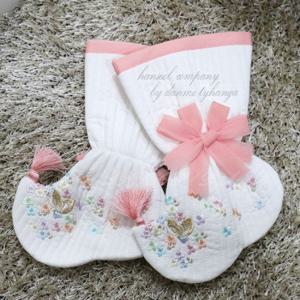 [한설한복] 668.M 돌잔치용 파스텔산호분홍 타래버선