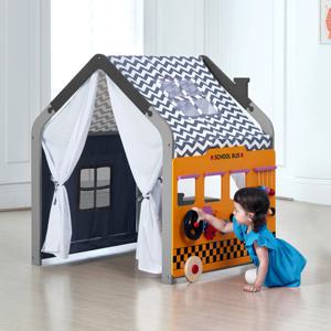 키즈돔 원목 하우스 놀이판세트/플레이텐트