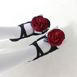 로즈리본 검정공단 유아 아동 키즈 발레슈즈 발레용품 발레복