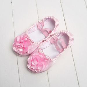 플라워 공단슈즈 발레슈즈 아동 키즈 유아발레복 발레용품