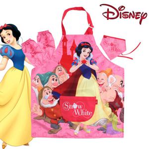 백설공주 디즈니 정품 앞치마 세트/미술/요리용/학습용/어린이
