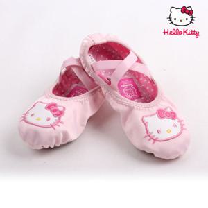 [더해피] 타이즈/아동/유아/헬로키티 얼굴자수 공단 발레 슈즈
