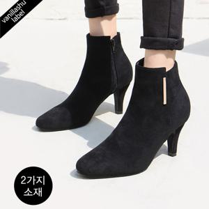 [바닐라슈] 올뉴 프티니 골드메탈힐 앵클부츠(7cm)