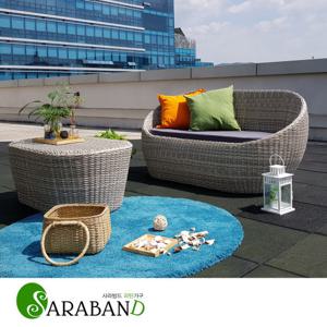 사라방드 스마랑 인조라탄 야외소파세트 1C_ig/정원소파