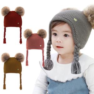 [엠케이] 양갈래 유아 귀달이모자(1-3세) 508640