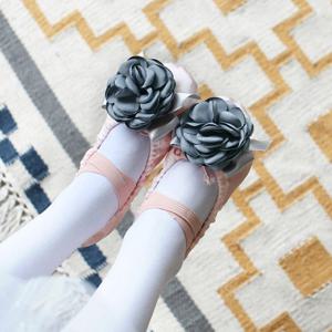 로즈리본 살구공단 아동 키즈 유아 발레슈즈 발레복