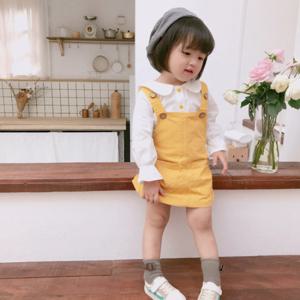 [엠케이] 개나리 유아 멜빵원피스 2종세트(1-6세) 203798