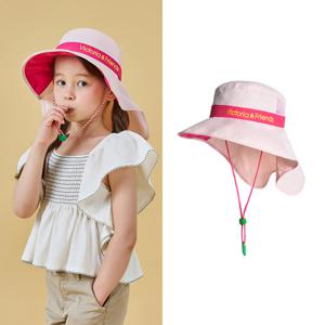 [빅토리아앤프렌즈] 휘슬 챙모자_UV와이어 플랩썬햇_핑크