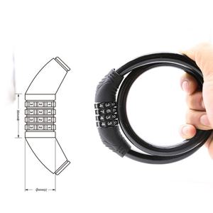 에코벨 와이어락 번호키 4자리 60cm/자전거 자물쇠 체인 도어