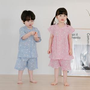 [란젤] 시로이사과 파자마세트/여름잠옷/아동파자마
