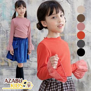 [아자브키즈] 보보 레이스 소매 티 긴팔 블라우스 여아 주니어