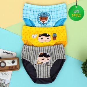 [오키즈] 엉덩이탐정 팬티세트 (추리 3매입-PN157) (N0410)