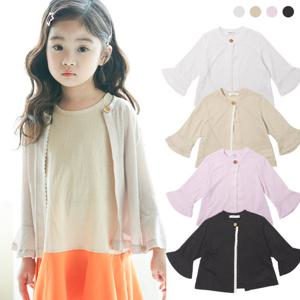 리틀버니 유아동 나팔 7부 가디건 OUT2303