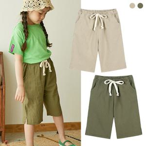 리틀버니 유아동 배기 7부바지 내추럴 팬츠 PAN2629