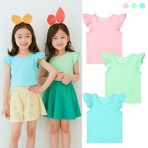 리틀버니 유아동 어깨 프릴 나시 티셔츠 TOP2553