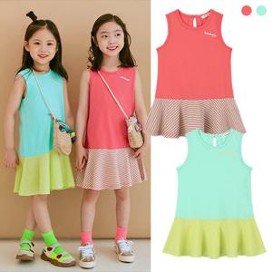 리틀버니 유아동 비비 스트라이프 원피스 OPS2575