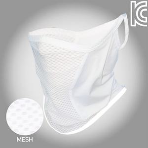 MCN 숨쉬기편한 자외선차단 쿨 넥워머 마스크 화이트리플렉트