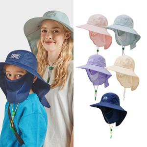 [캠핑/물놀이모자] 아동 성인 자외선차단 UV 페이스 플랩캡