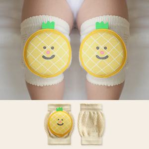 [하이베이비클럽] 파인애플 오가닉 아기 무릎보호대 3중패드