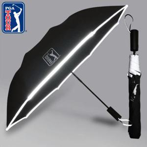 pga 2단자동 리플렉티브 안전우산 자동우산 2단우산