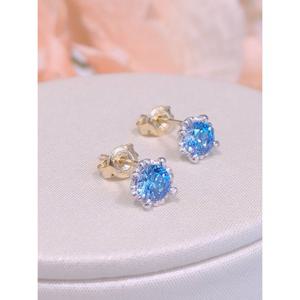 미니골드 14K 레이나 팬시블루 귀걸이 ENTS4007