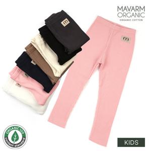 마밤 오가닉 도톰한 아동 골지레깅스 9부 스위티핑크