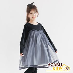 [아자브키즈] 아망드 샤 원피스 긴팔 여아 아동 주니어