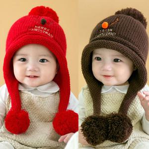 [엠케이] 루돌프 니트 왕방울 유아 모자(원사이즈) 303690