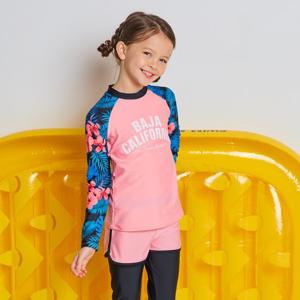 [아이스샌드]아이스샌드 여주니어 래쉬가드 이중반바지세트 BR-30113