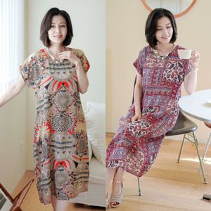 [쉬즈마담]N2437 시즌2 시원한여름 인견원피스 2종택/엄마옷