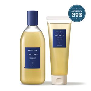 [지성두피/쿨링/탈모기능성] 아로마티카 티트리 퓨리파잉 샴푸 400ml+180ml