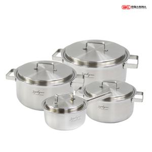 한일스텐레스 제피로스 IH통5중 304스텐 냄비세트 4종A 편16+양18+20+24