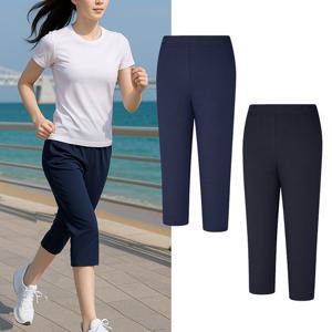 콜핑 2302PK884W 하이쿨 밴딩 흡습속건 여성 여름 등산 7부 반바지