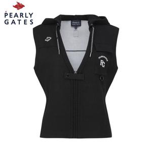 [파리게이츠] 파리게이츠 여성 더블페이스 브이넥 후드 니트 베스트 521D3SV201_BK