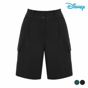 [디즈니골프] 여성 하이웨스트 핀턱 4부 반바지 DN3LPS009