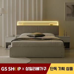 상일리베가구 위드유 LED 수납 침대SET+독립 유로탑 40T Q